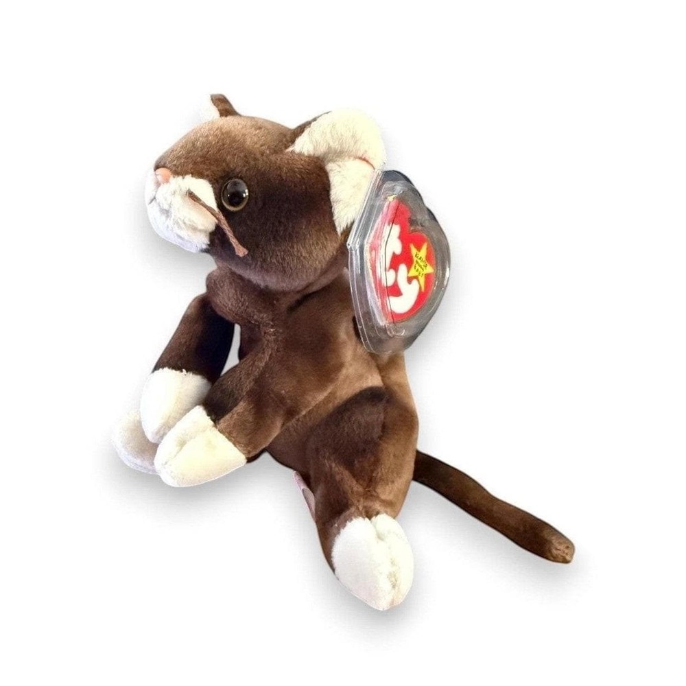 Pounce the Cat | Cozy Little Kitten | Mint Heart Tag TY Beanie Baby